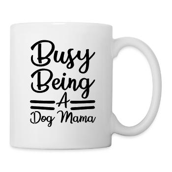Employée comme mère de chien - Mug blanc - blanc - Droite