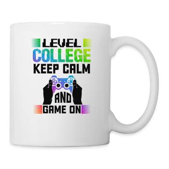 Level COLLEGE keep calm and game on - Tasse - Weiß - Rechts