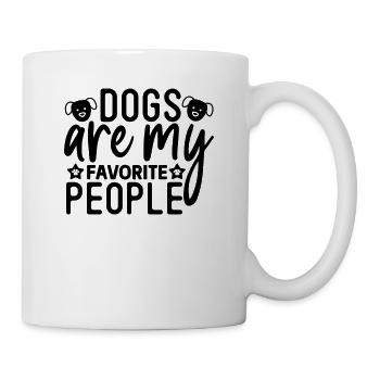 Les chiens sont mes personnes préférées - Mug blanc - blanc - Droite