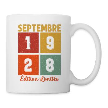 Septembre 1928 Original Idée Cadeau Anniversaire - Mug blanc - blanc - Droite