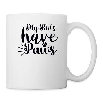 My children have paws - Mug - white - Right