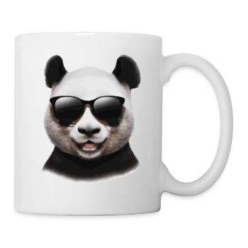 Panda avec lunettes de soleil Cadeau cool et drôle - Mug blanc - blanc - Droite