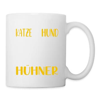 Ich habe meine Hühner Huhn Hühnerbesitzer Geschenk - Tasse - Weiß - Rechts