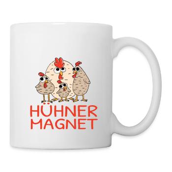 Hühner Magnet Hühnerbauer Huhn Hühnerbesitzer - Tasse - Weiß - Rechts
