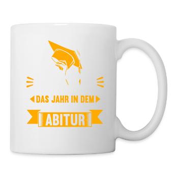 Abitur Gymnasium Damen und Herren Abi 2022 - Tasse - Weiß - Rechts