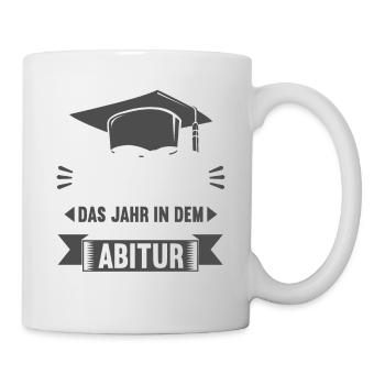 Abitur Gymnasium Damen und Herren Abi 2022 - Tasse - Weiß - Rechts