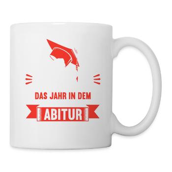 Abitur Gymnasium Damen und Herren Abi 2022 - Tasse - Weiß - Rechts