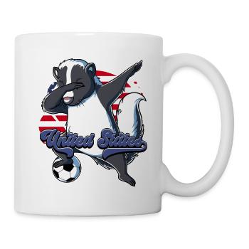 Usa Fußball - Tasse - Weiß - Rechts