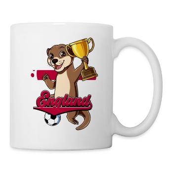 England Fußball - Tasse - Weiß - Rechts
