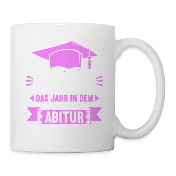 Abitur Gymnasium Damen und Herren Abi 2022 - Tasse - Weiß - Rechts