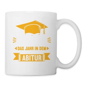 Abitur Gymnasium Damen und Herren Abi 2022 - Tasse - Weiß - Rechts