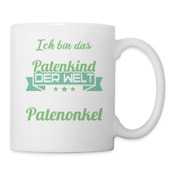Patenonkel Patententante beste Patenkind der Welt - Tasse - Weiß - Rechts