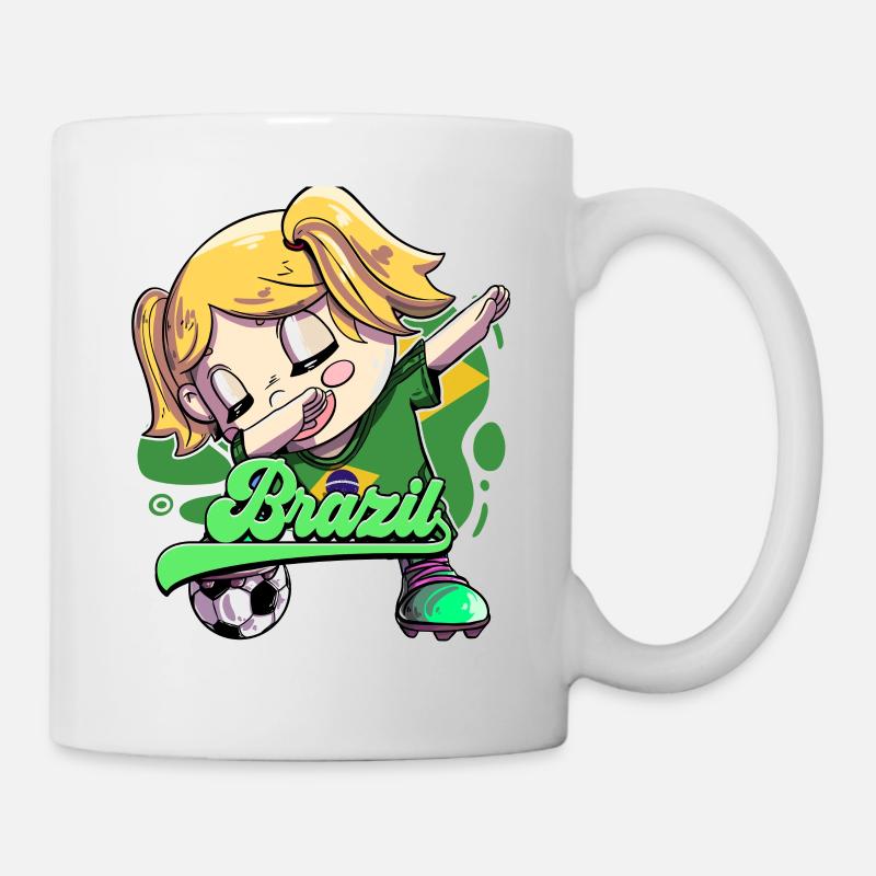 Brésil Football - Mug blanc - blanc