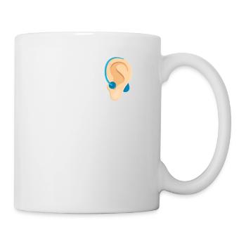 I Put On My Hearing Aid For This Deaf Awareness - Tasse - Weiß - Rechts