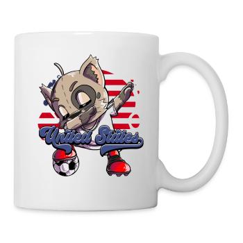 Usa Fußball - Tasse - Weiß - Rechts