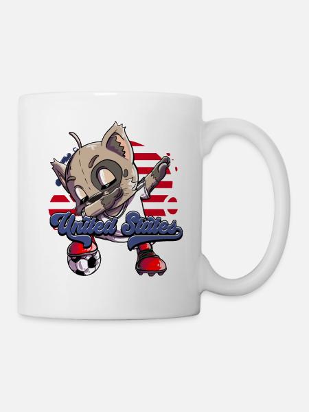 Usa Fußball - Tasse - Weiß
