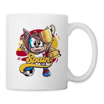 Spanien Fußball - Tasse - Weiß - Rechts