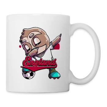 England Fußball - Tasse - Weiß - Rechts