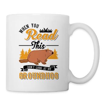 Murmeltier Groundhog Marmot Waldmurmeltier - Mug - white - Right