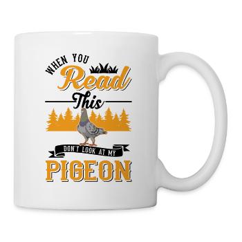 Pigeon Cadeau Pigeon Colombier Plus Chic Pigeon Voyageur - Mug blanc - blanc - Droite