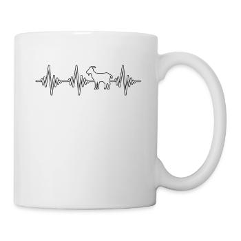 Battement de cœur de chèvre - Mug blanc - blanc - Droite