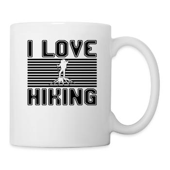 I love hiking - Tasse - Weiß - Rechts