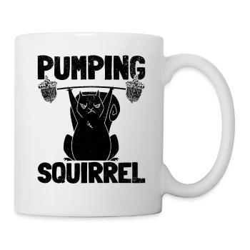 Squirrel Powerlifting Squirrel - Mug - white - Right
