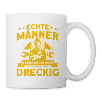 Sanitär Klempner Anlagenmechaniker Geschenk - Tasse - Weiß - Rechts