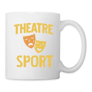 Theatre Is My Sport Awesome Actor T-Shirt Present - Mug - white - Right