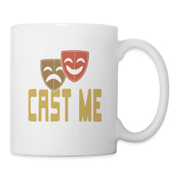 Cast Me Vintage Design For Actors & Actress - Mug - white - Right