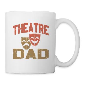 Retro Vintage Theatre Dad Cool Actor T-Shirt - Mug - white - Right