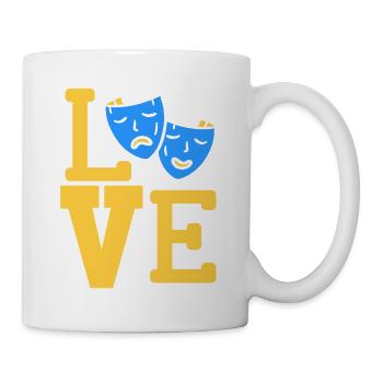 LOVE Awesome Theatre Actor Designs T-Shirt Present - Mug - white - Right