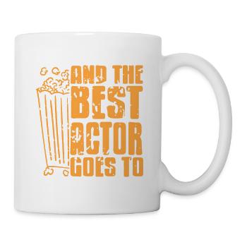 Retro Vintage And The Best Actor Goes To Tee - Mug - white - Right