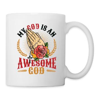 Mon Dieu est un grand Dieu. - Mug blanc - blanc - Droite