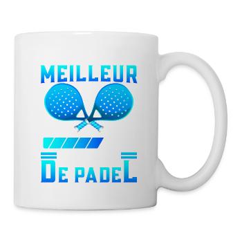 Meilleur joueur de padel, chargement... | Logo - Mug blanc - blanc - Droite