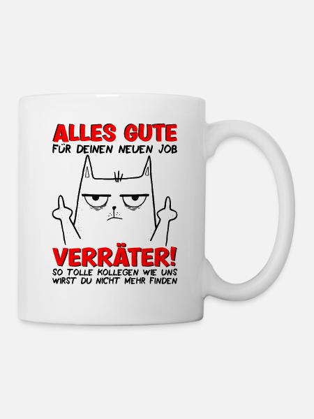 Abschied Kollege Abschiedsgeschenk Jobwechsel - Tasse - Weiß