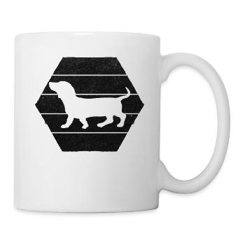 Dackel-Hund Netter Dackel-Liebhaber - Tasse - Weiß - Rechts
