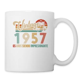 Anniversaire Vintage Idée Cadeau D Anniversaire 65 - Mug blanc - blanc - Droite