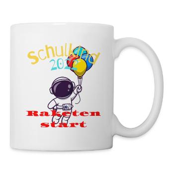Schulanfänger 2022 Viel Erfolg - Tasse - Weiß - Rechts