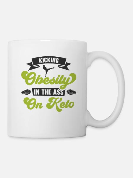 Keto-Diät Ketogene Ernährung Diätassistent - Tasse - Weiß