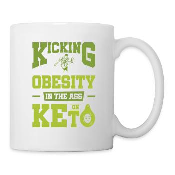 Keto-Diät Ketogene Ernährung Diätassistent - Tasse - Weiß - Rechts