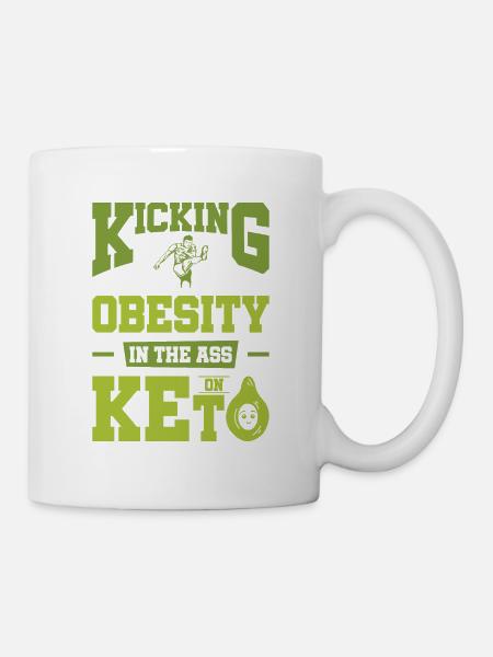 Keto-Diät Ketogene Ernährung Diätassistent - Tasse - Weiß