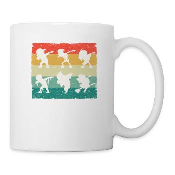 Dabbing Halloween Skeleton Zombie Ghost Witch Scary - Mug - white - Right