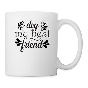 dog my best friend - Mug - white - Right