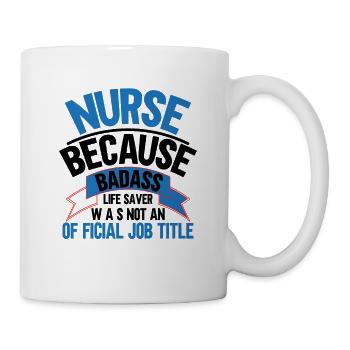 Infirmière parce que super-héros n’est pas un titre - Mug blanc - blanc - Droite