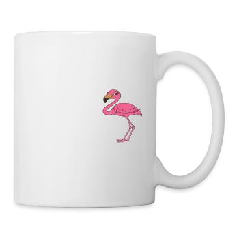 Funny flamingo graphics - Mug - white - Right
