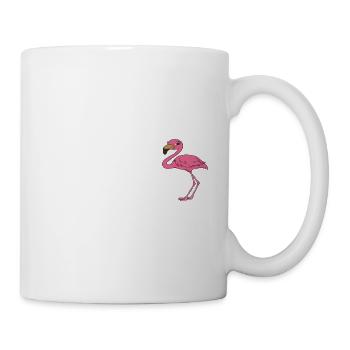 Funny flamingo graphics - Mug - white - Right