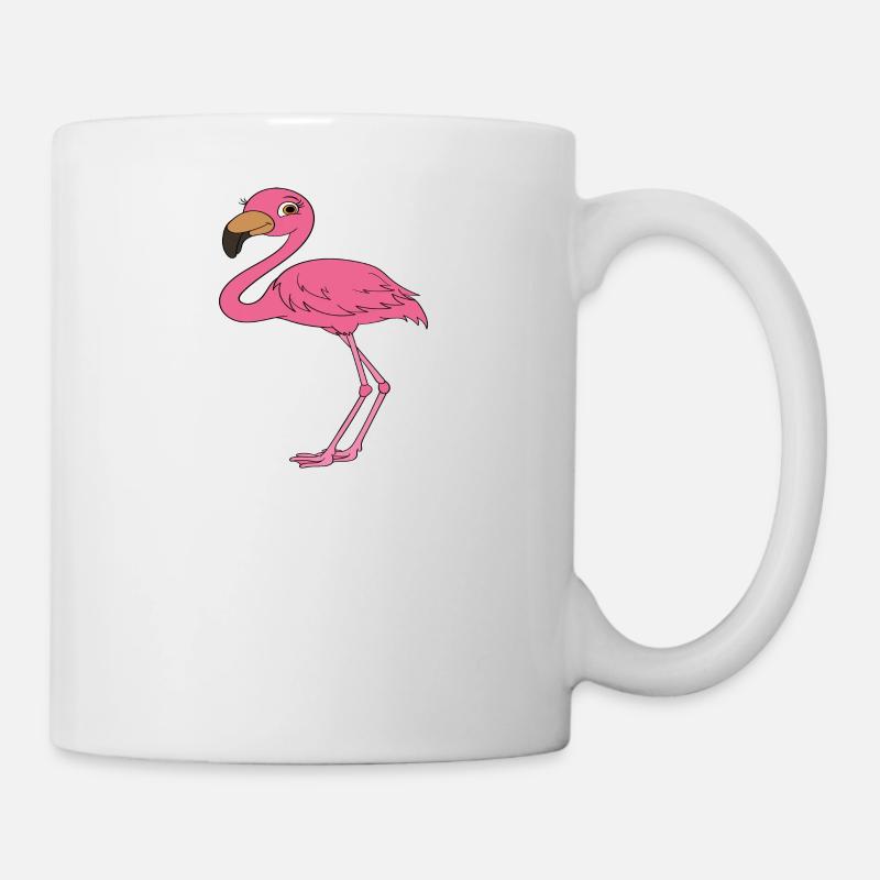 Funny flamingo graphics - Mug - white