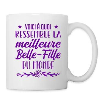 belle-fille du monde - Mug blanc - blanc - Droite