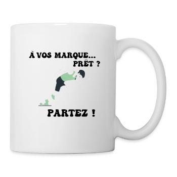 À vos marques.. Prêts? Partez! - Mug blanc - blanc - Droite